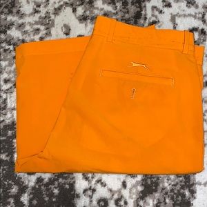 Men's orange 34 slazenger golf shorts